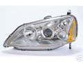 TYC Honda Civic 2001-2003 Projector Headlights Chrome/Clear by TYC