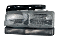 Buick LE SABRE 93-96,PARK AVE/ULTRA 93-96 headlight COMB. Driver Side W/O BLK EDGE 16523429 GM2502129