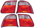 Honda Civic 99-00 4 Door Red/Clear Taillights 4 Pieces