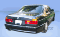 Extreme Dimensions BMW 7 Series E32 1988-1994 VIP Rear Lip-Duraflex